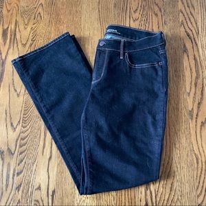 Old navy mid rise dark blue flare jeans 8P